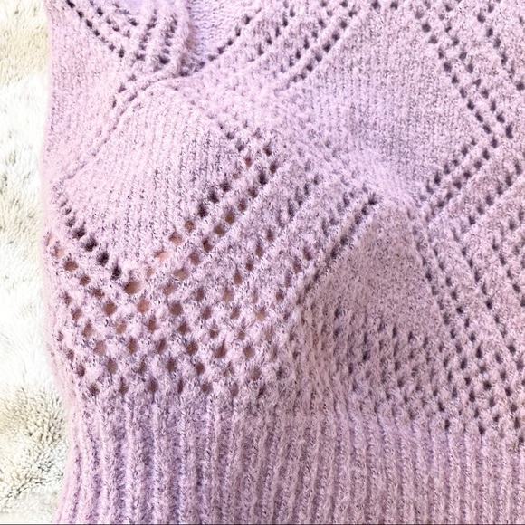 Heartloom Holden Knit Crewneck Pullover Sweater Lilac size small - Picture 8 of 11